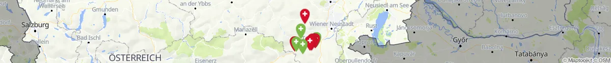 Kartenansicht für Apotheken-Notdienste in der Nähe von Puchberg am Schneeberg (Neunkirchen, Niederösterreich)